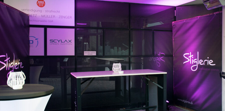 Windfang mit Stiglerie-Aufdruck